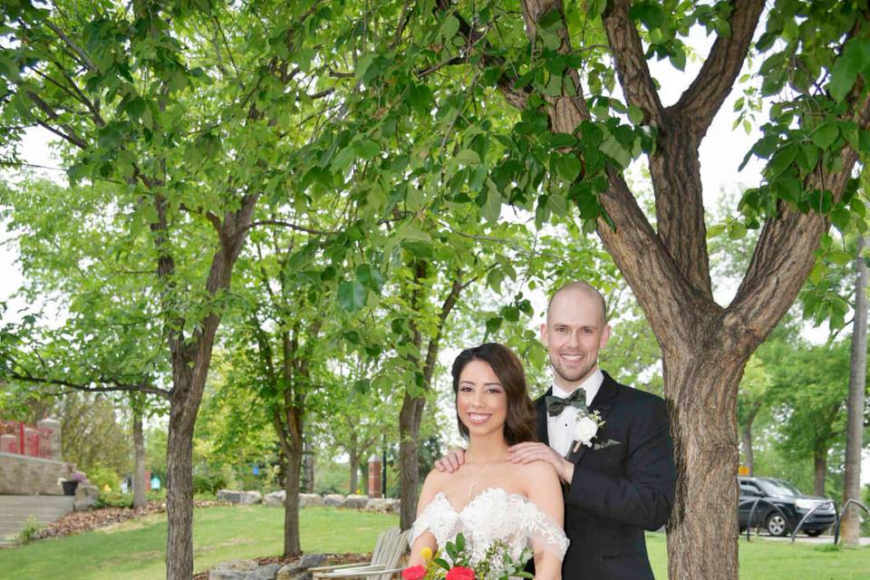 Newlyweds Posing