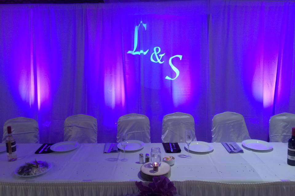 Backlit backdrop