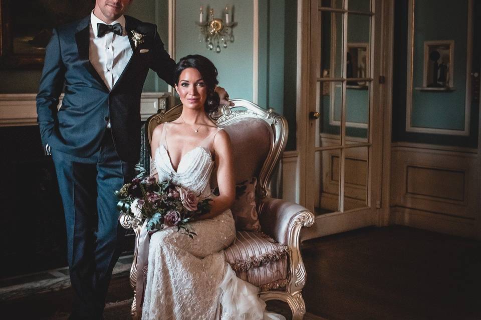 Bride & groom casa loma