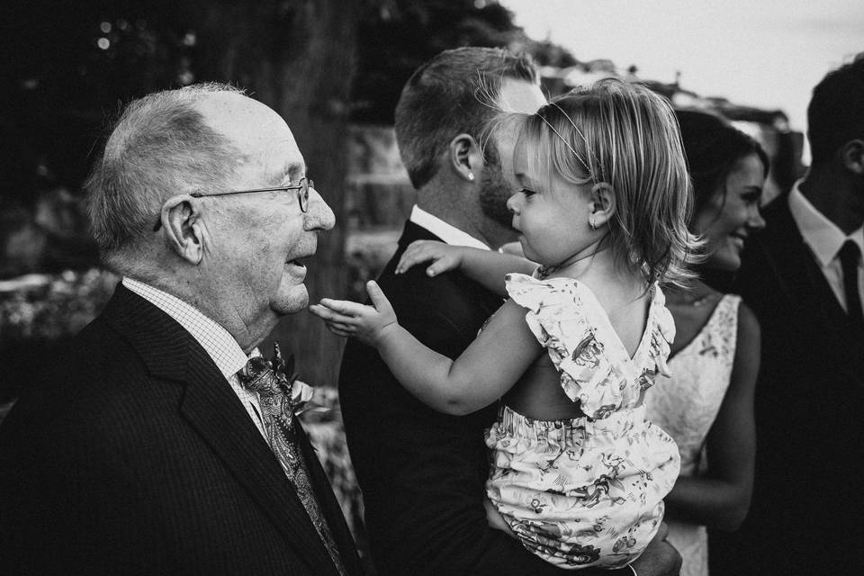 Grandpa & daughter of bride