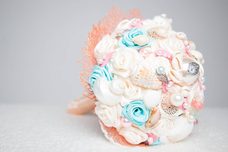 Seashell bouquet