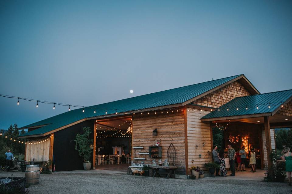 Barn at dusk