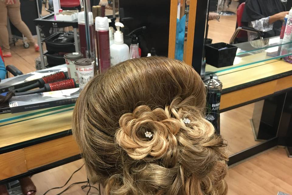 Updo hairstyle