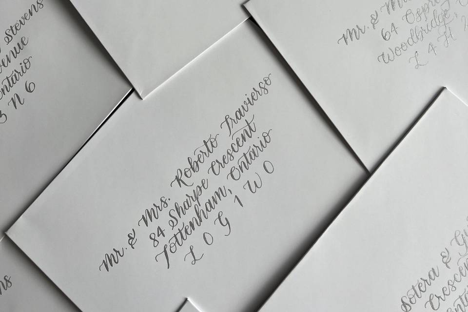 Envelope Calligraphy