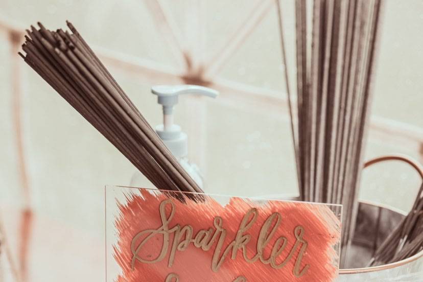 Acrylic Sparkler Sign