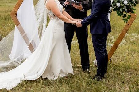 Lovely mountain wedding