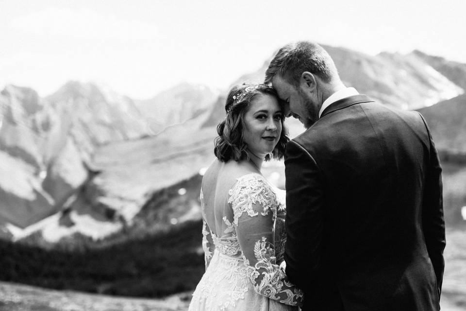 Canmore Mountain Top Wedding