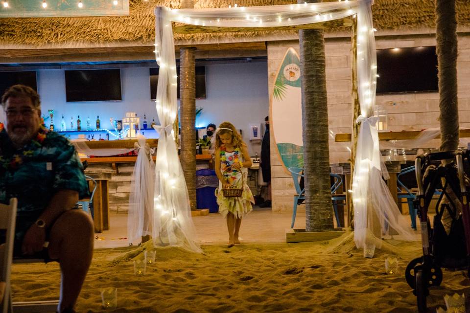 Flower Girls love the Beach