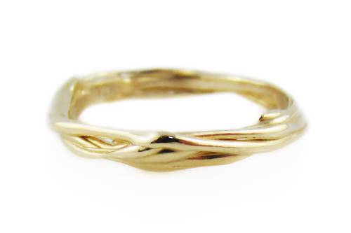 Lava Yellow Gold Band