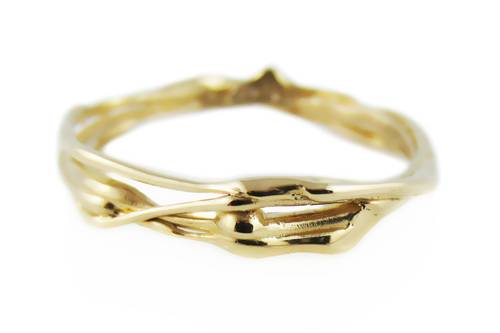 Lava Yellow Gold Band