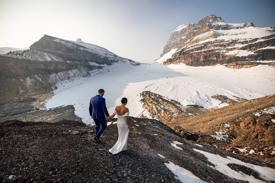 Banff Sunrise Heli Elopement