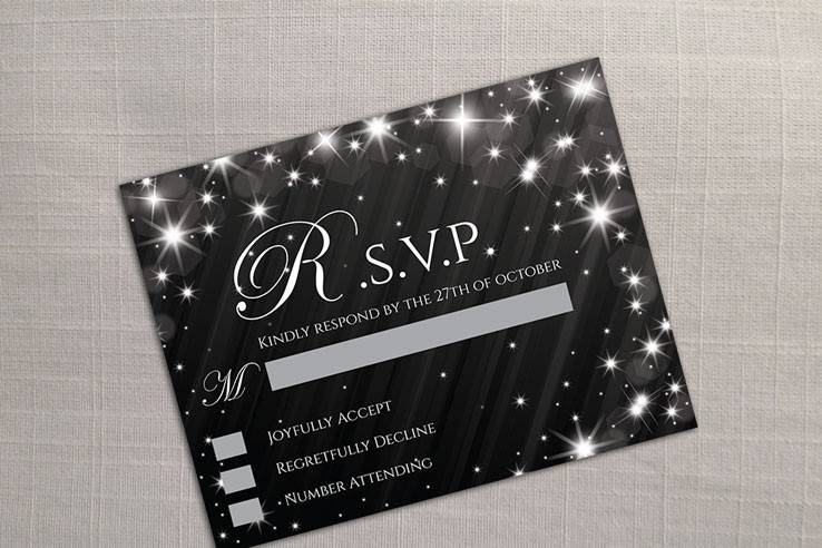 Sparkles invitation