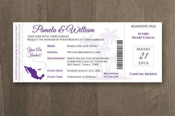 Boarding Pass Invitations