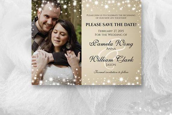 Sparkles Save the date