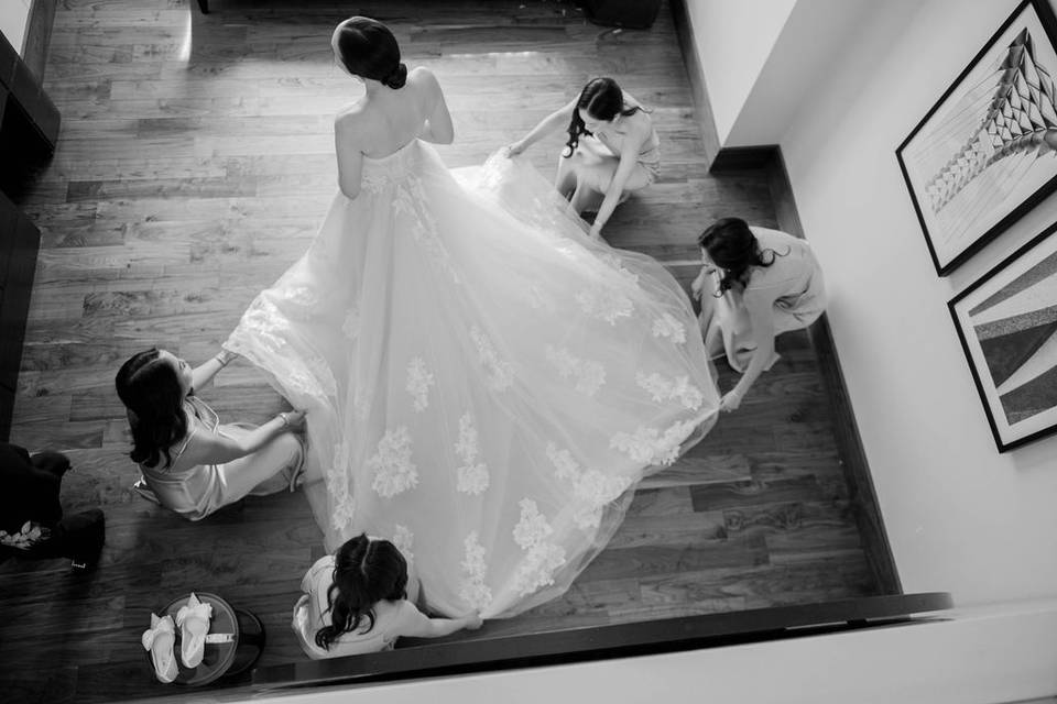 Bride Getting Ready
