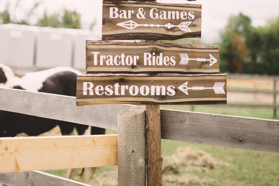 Wedding signage