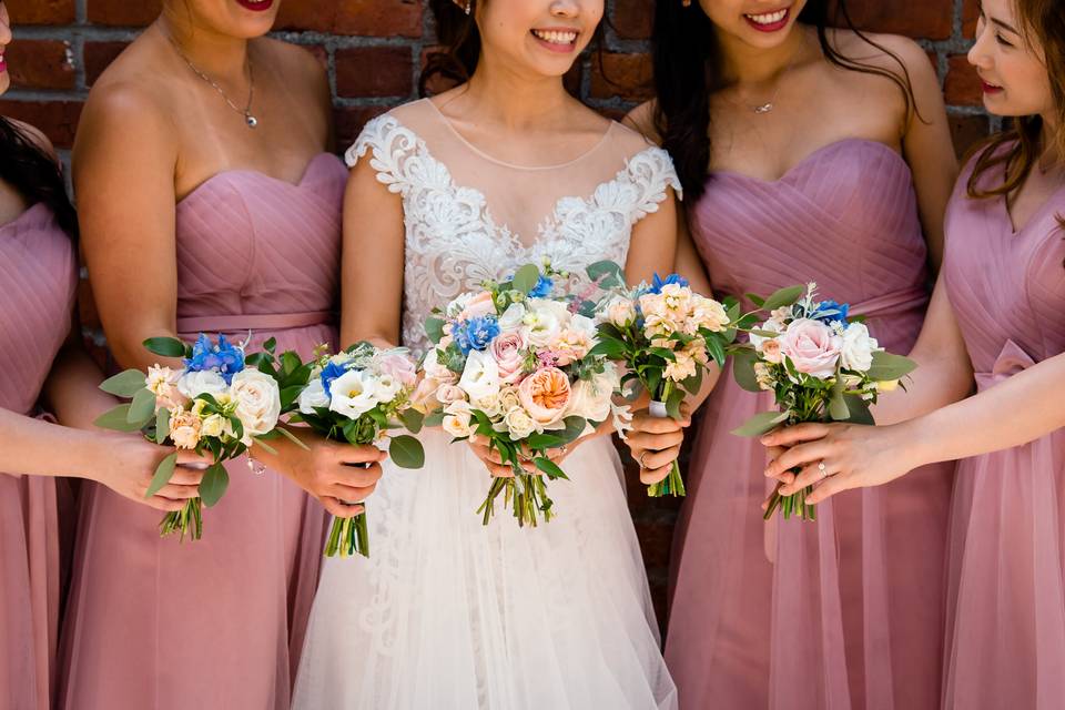 Bridal + Bridesmaids Bouquet