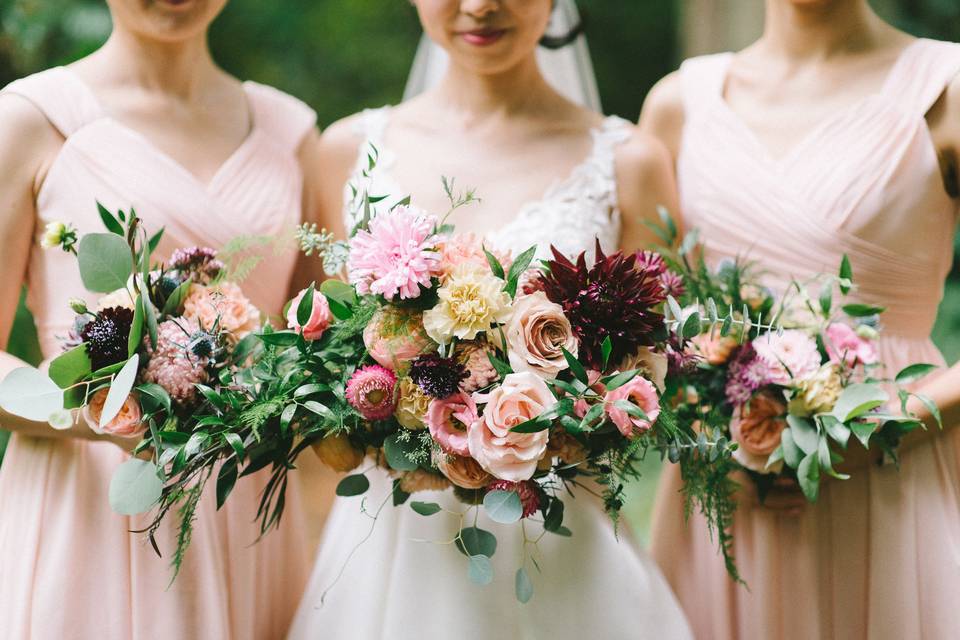 Bridal + Bridesmaids Bouquet