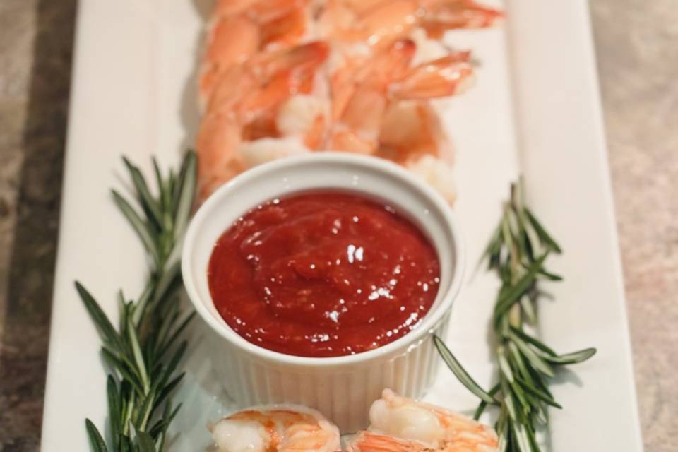 Poached Shrimp