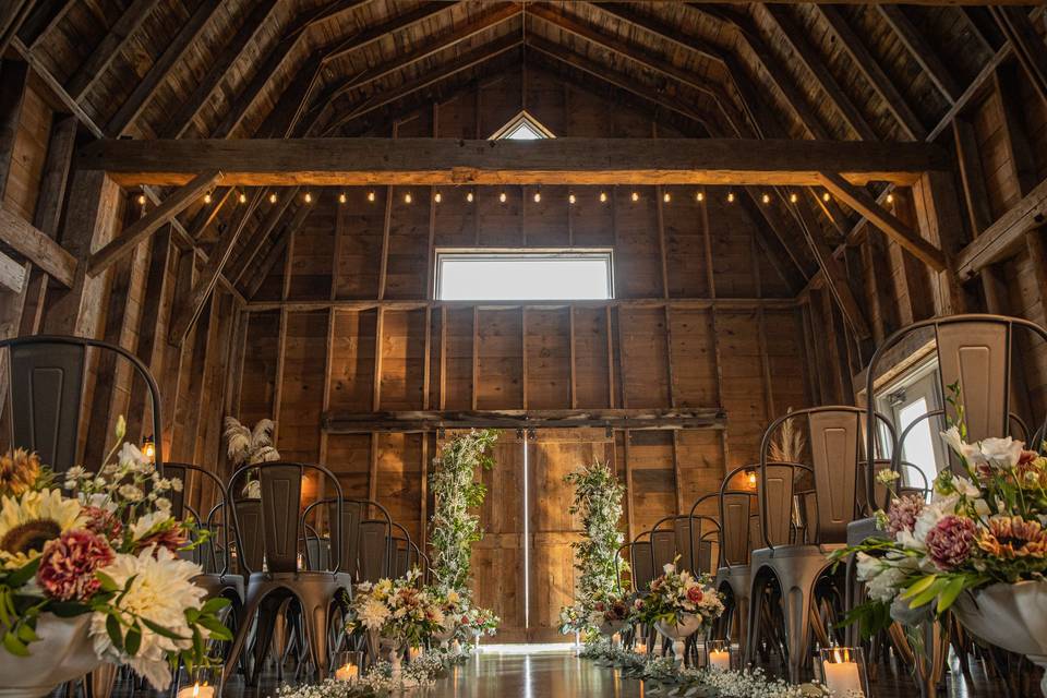 Indoor ceremony space