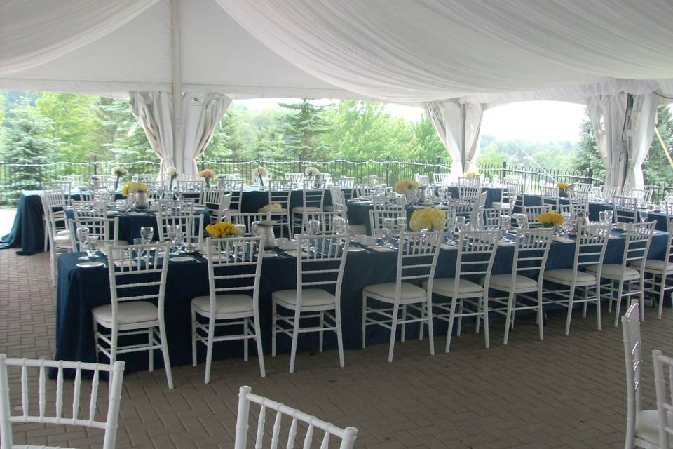 Reception in Tent