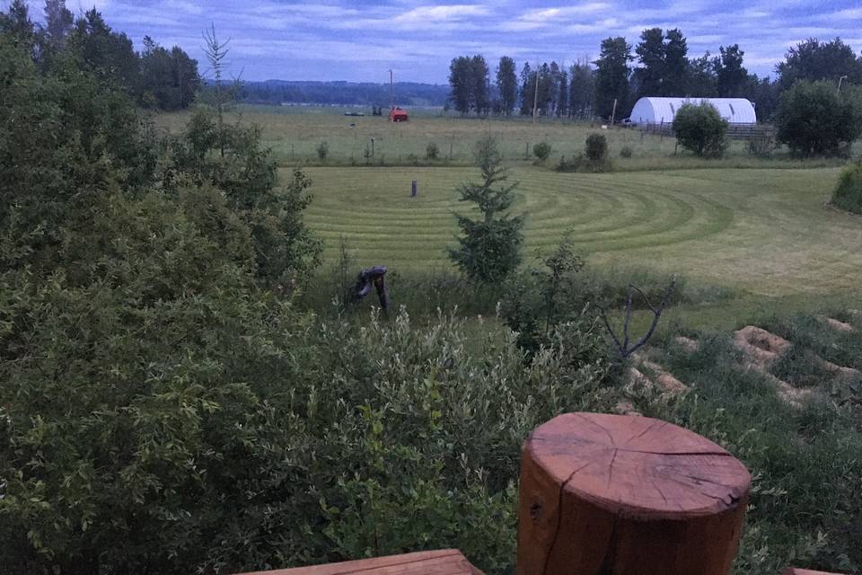 View from the cabin balcony