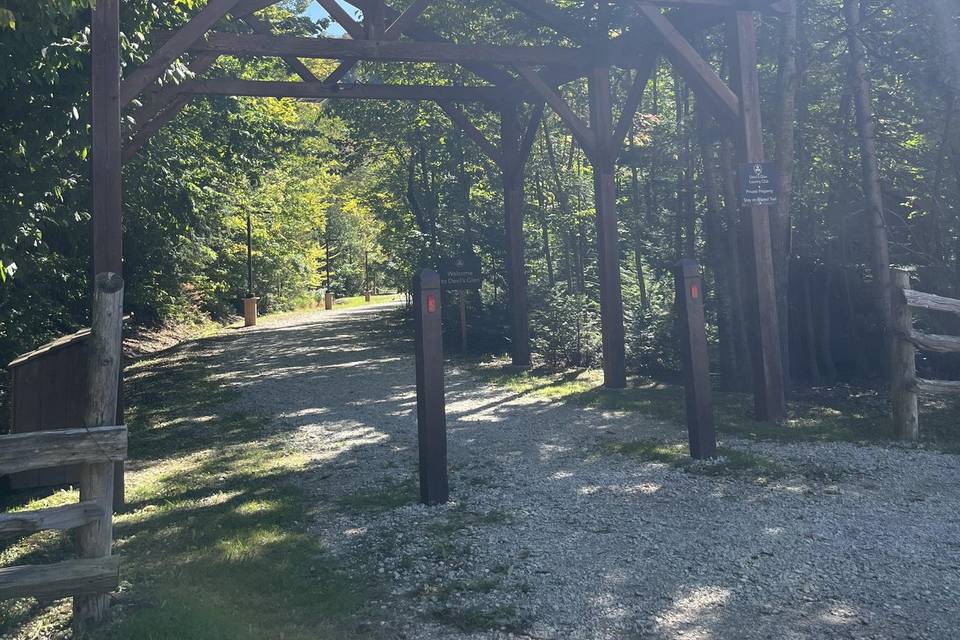 Entry pergola