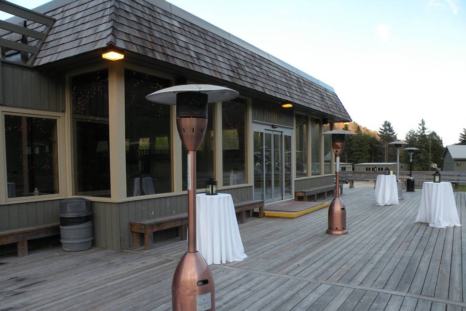 Cocktail hour on the deck