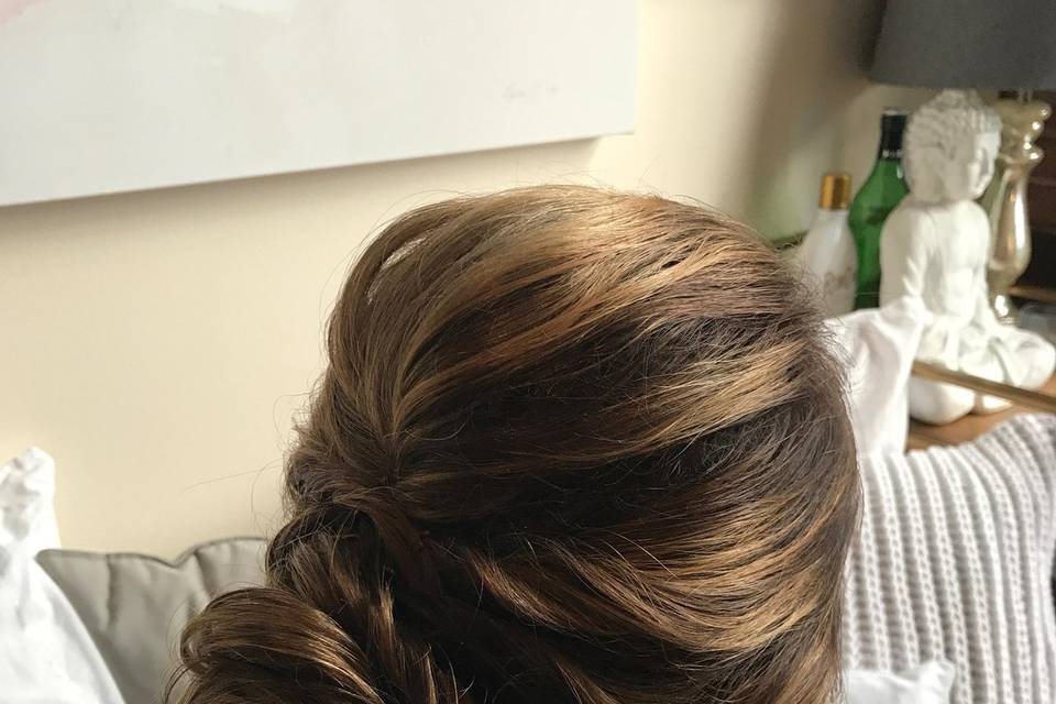 Hair bun for brides
