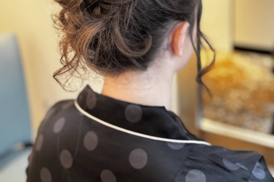 High hair updo