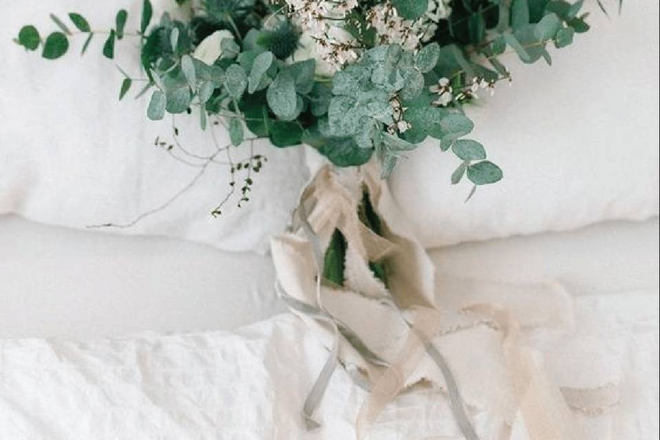 Romantic eucalyptus bouquet