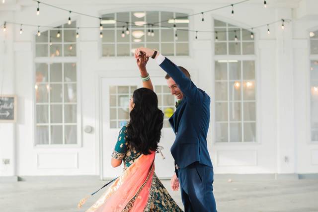 Bride and groom first dance