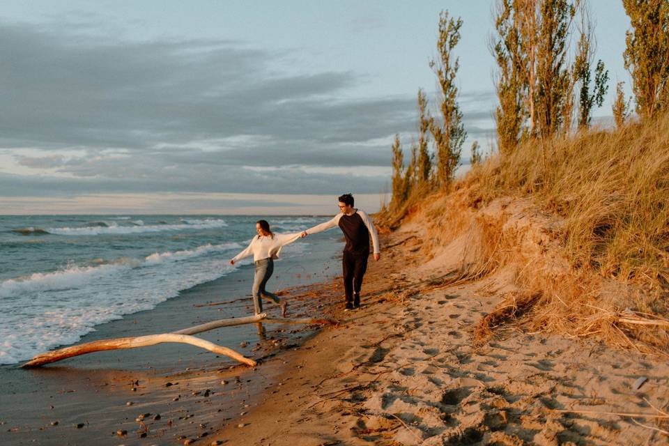 Beach couple session