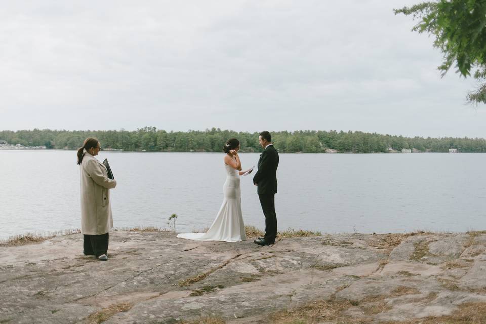 Muskoka cottage wedding