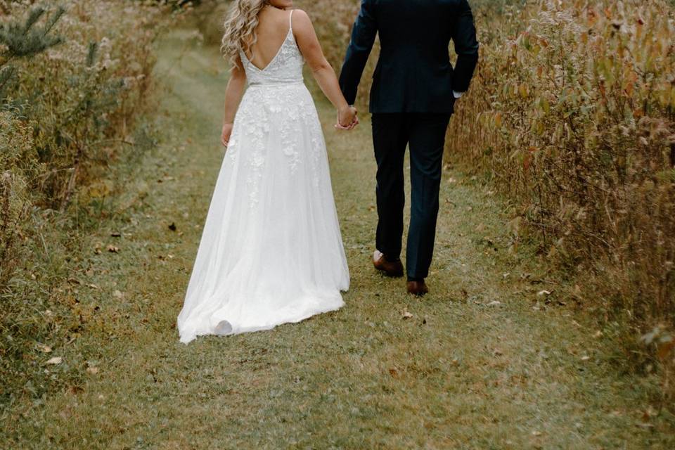 Bride and groom portraits