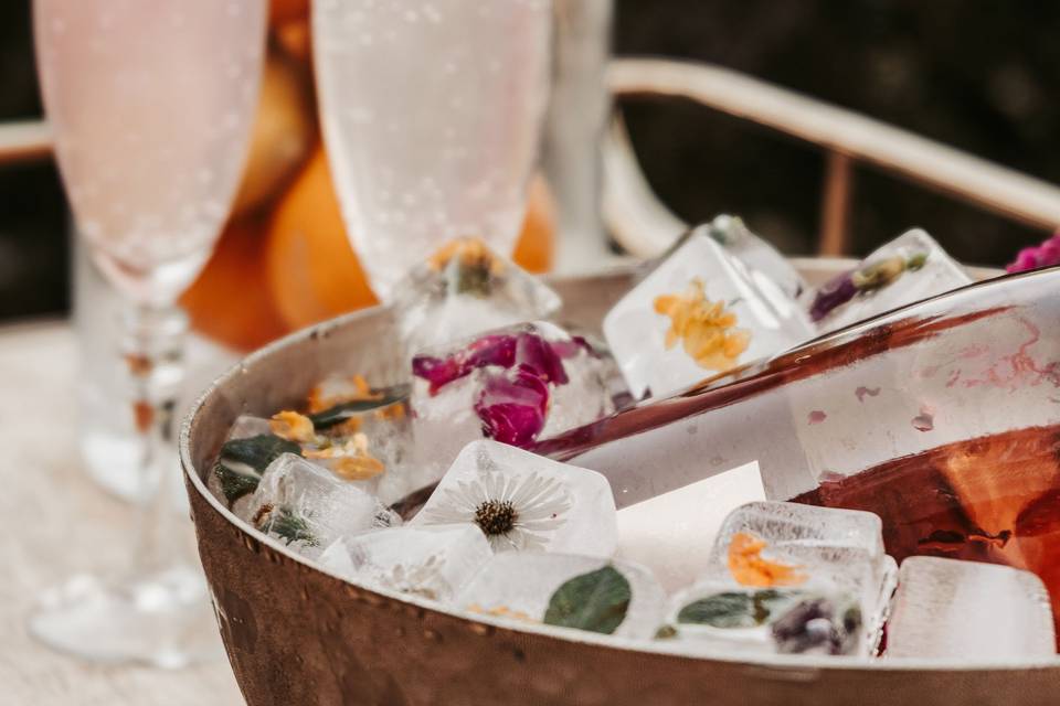 Flower Ice Cubes