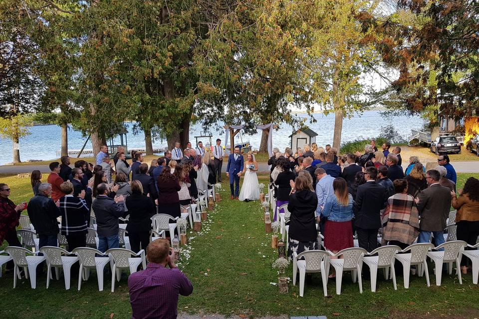 Ceremony at  Sparrow Lake
