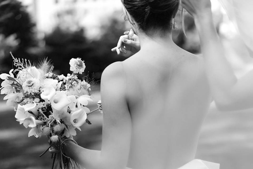 Bridal Dress and Florals