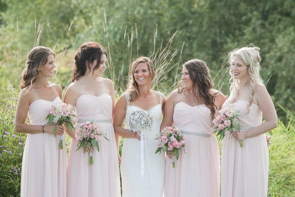 Willow tree bridesmaids