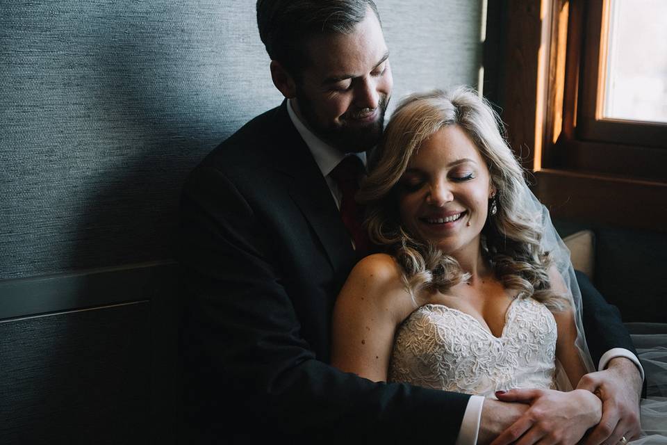 Guelph, Ontario bride and groom