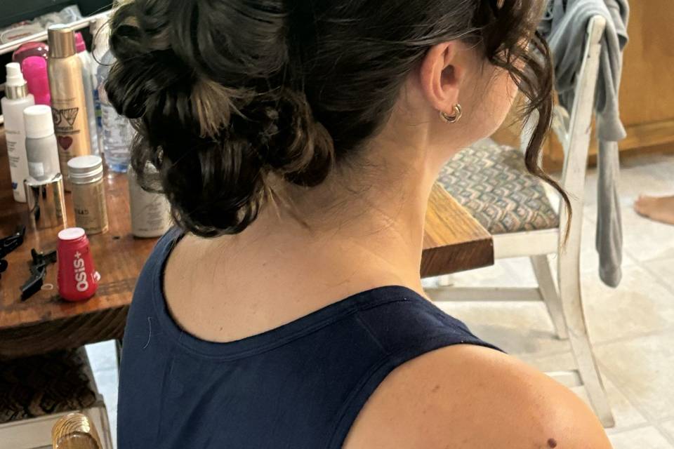 Bridesmaid hair