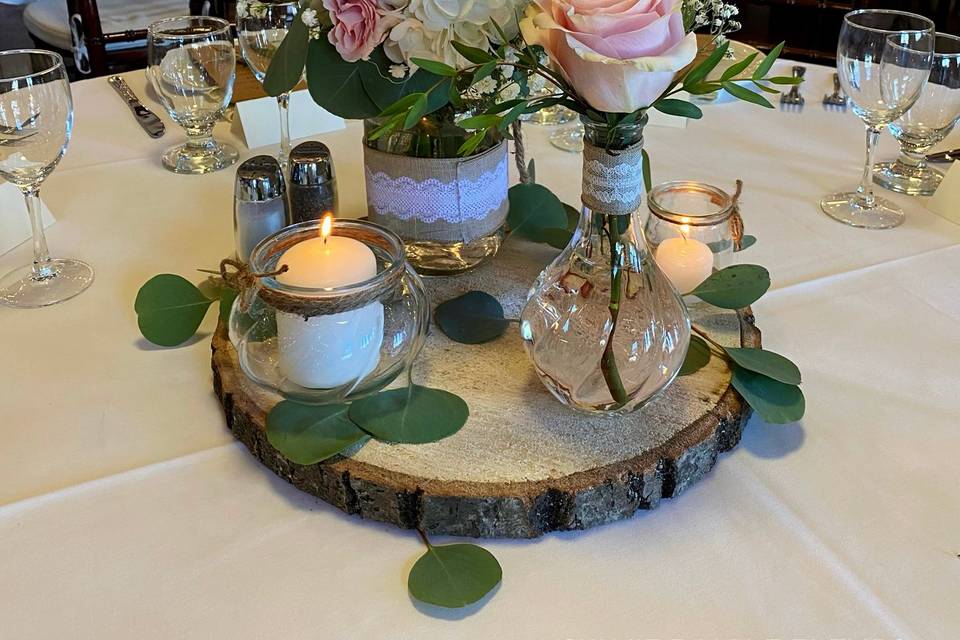 Rustic centerpiece