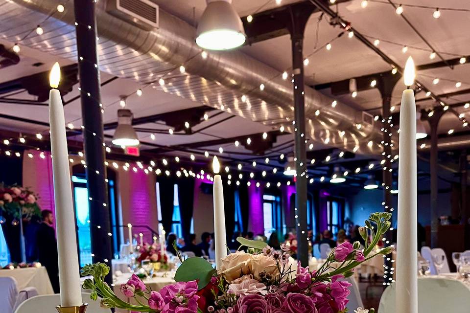 Centerpiece & candlesticks