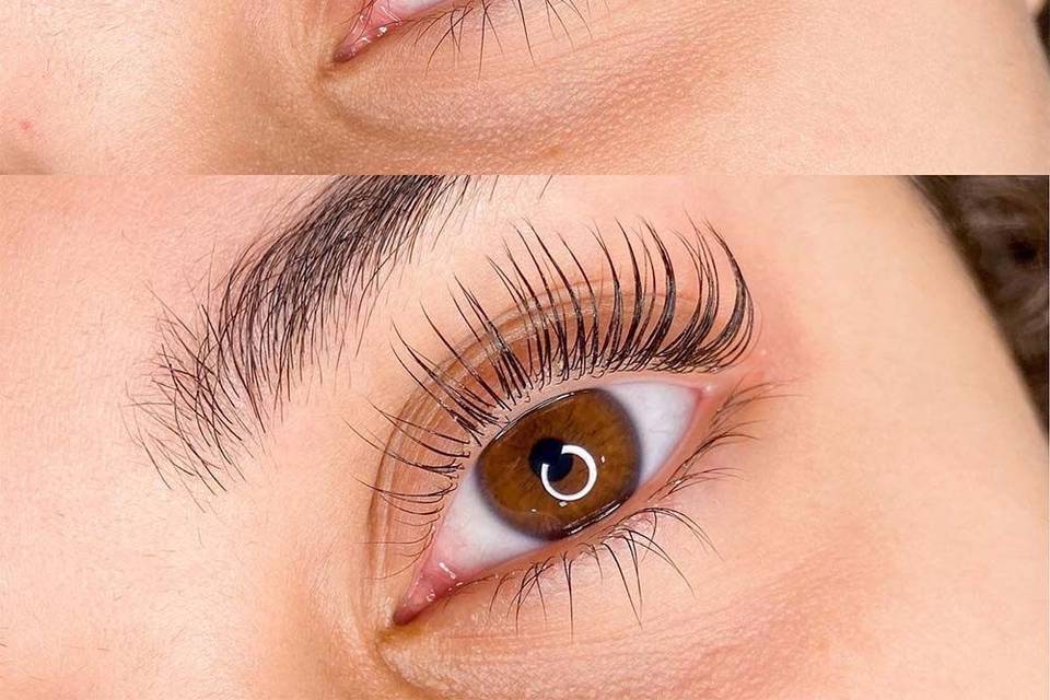 Lash lift and tint