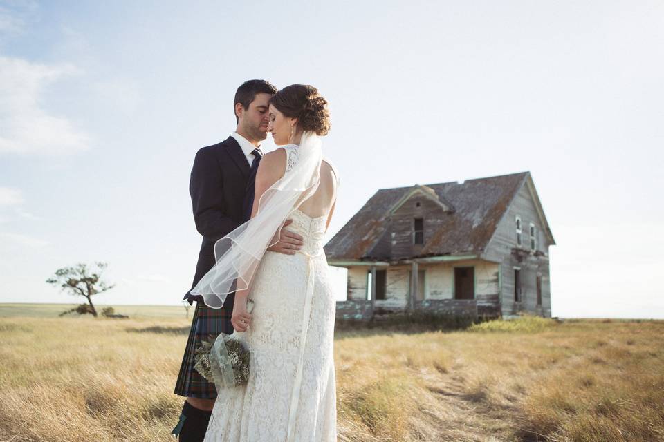 Moose Jaw, Saskatchewan wedding couple