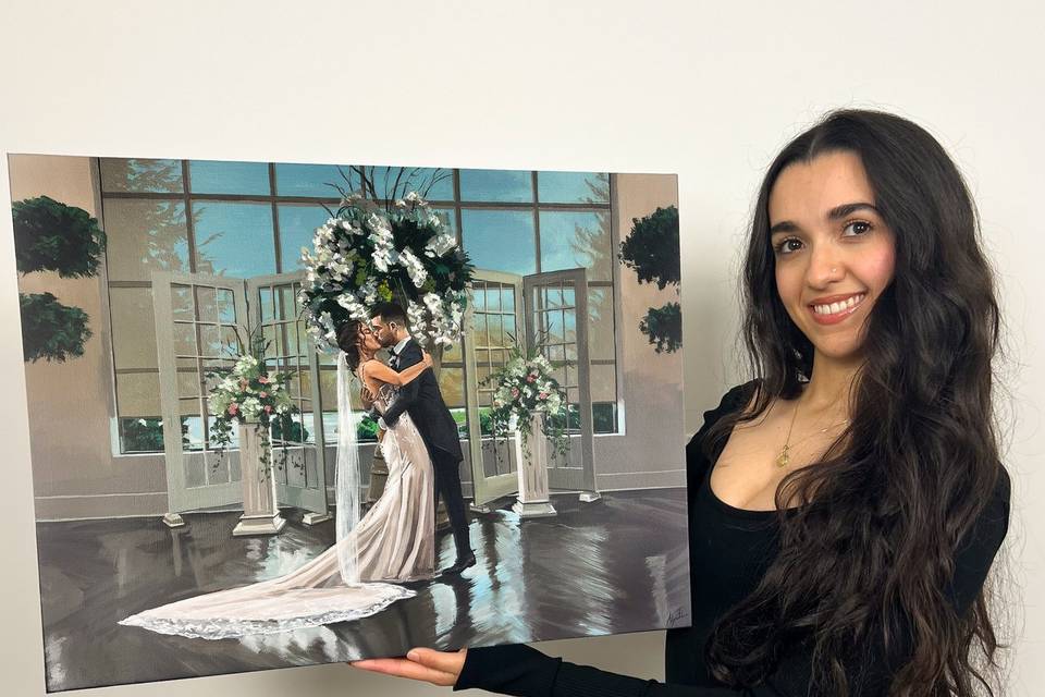Alyssa Falcao Live Wedding Painter