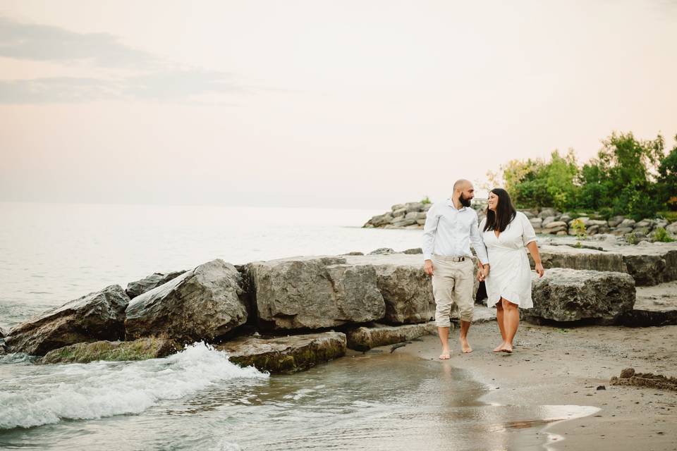 Sunset engagement session