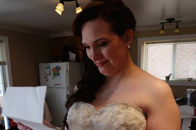 Bowmanville, Ontario wedding videographer, bride