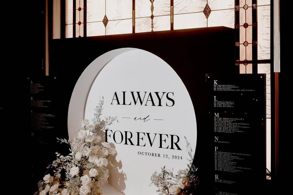Reception Decor Vancouver