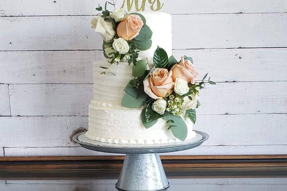 Floral cake design